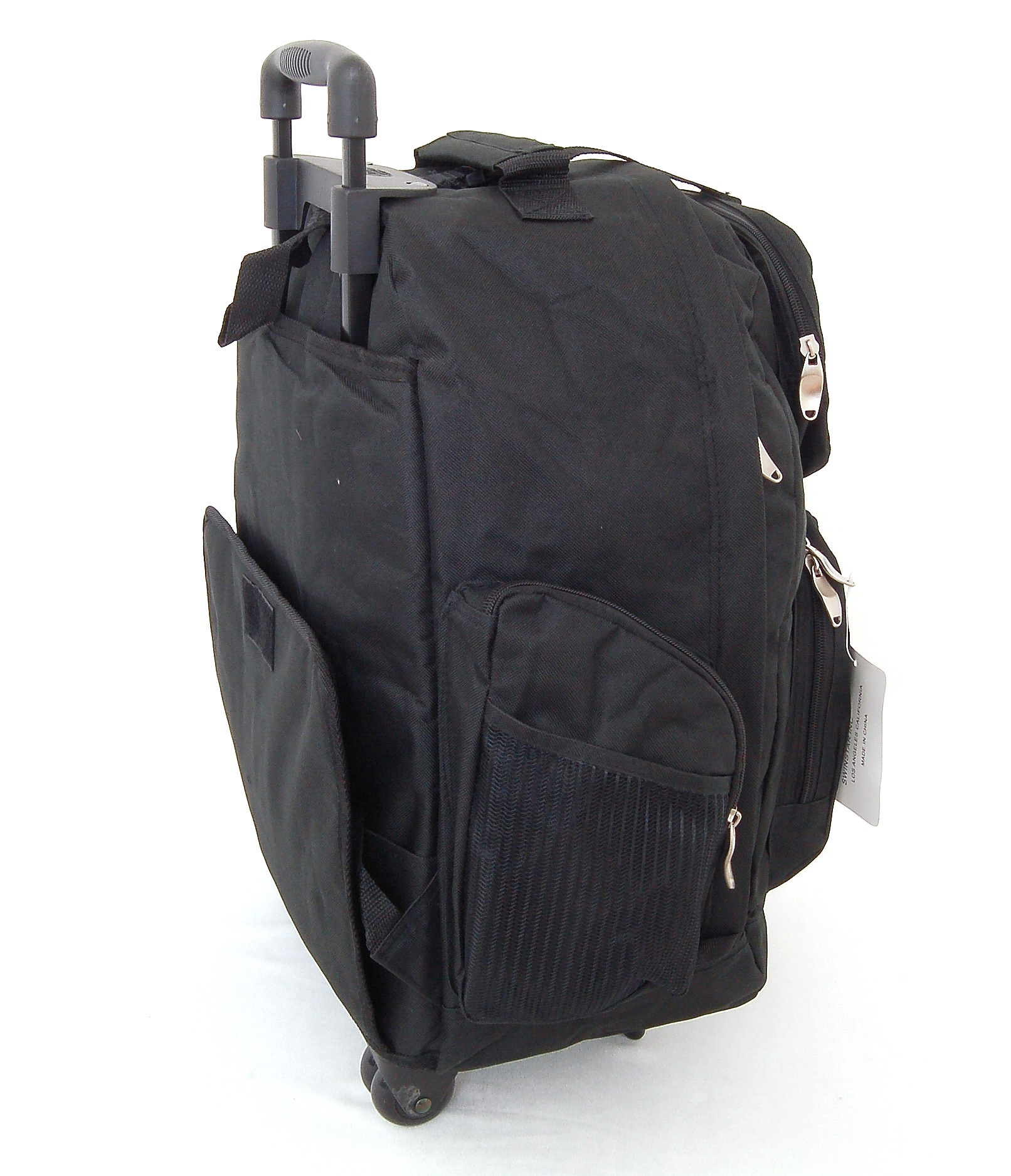 18" Wheeled Backpack Roomy Rolling Book Bag W/ Handle Carry on Luggage Back Pack eBay